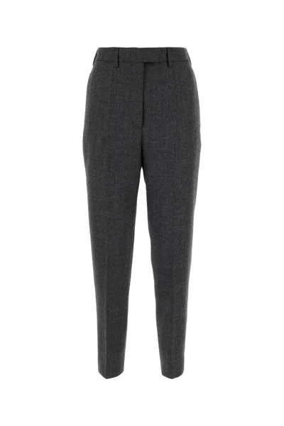 PRADA PRADA DARK GREY WOOL PANT