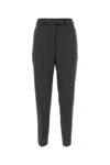 Prada Elegant Wool Trousers For Women In Ardesia