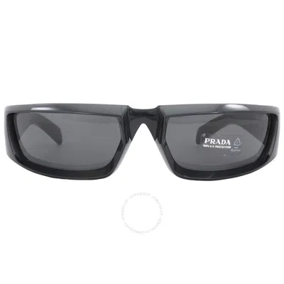 Prada Dark Grey Wrap Men's Sunglasses Pr 25ys 1ab5s0 63