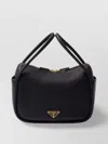 Prada Darling Leather Clutch Bag In Black