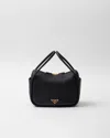 Prada Darling Leather Shoulder Bag In Black