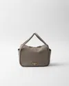 Prada Darling Leather Handbag In Clay
