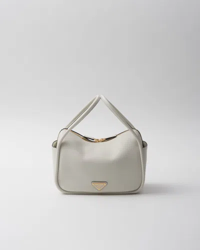 Prada Darling Leather Handbag In White