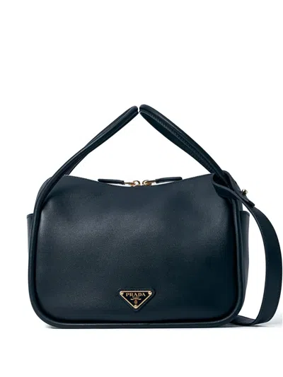 Prada Darling Logo-plaque Tote Bag In Blue