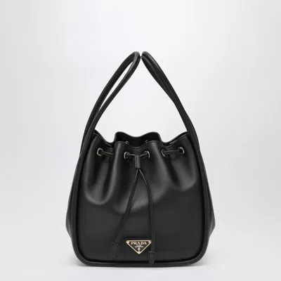 Prada Darling Mini Black Leather Bucket