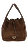Prada ' Darling' Mini Bucket Bag In Brown