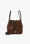 Prada Darling Suede Shoulder Bag