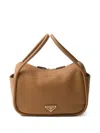 Prada Darling Leather Handbag In Brown