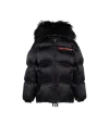 Prada Technical Re-nylon Down Jacket In Black