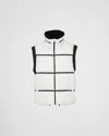 Prada Daunenweste Aus Leichtem Funktionsgewebe In Chalk White