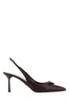 Prada Modellerie Pointed Toe Slingback Pump In Brown
