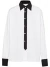 Prada White Poplin Oversize Shirt In White