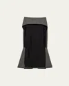 Prada Prince-of-wales Pattern Skirt In F0480 Ardesia