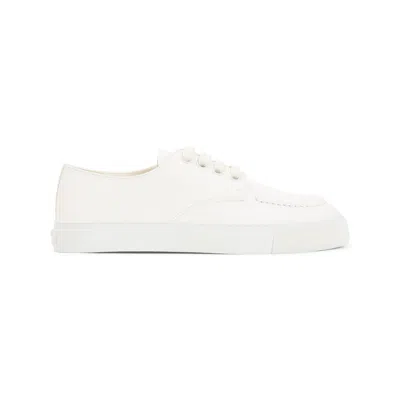 Prada Deer Leather Sneakers Men In White