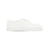 Prada Deer Leather Sneakers In White