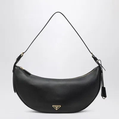 Prada Demi-lune Black Large Shoulder Bag