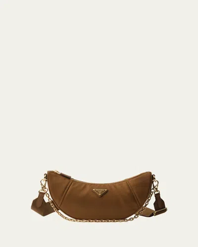 PRADA DEMI-LUNE RE-NYLON SHOULDER BAG