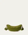 Prada Womens Green Re-nylon Brand-plaque Shoulder Bag
