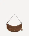 Prada Women Demi-lune Shoulder Bag In Brown