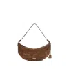 Prada Women Demi-lune Shoulder Bag In Brown