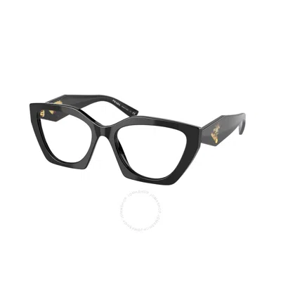 Prada Demo Cat Eye Ladies Eyeglasses Pr 09yv 1ab1o154 In Black