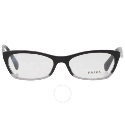 Prada Demo Cat Eye Ladies Eyeglasses Pr 15pv Zyy1o1 53 In Black