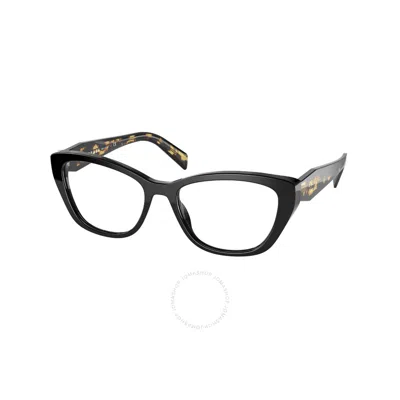 Prada Demo Cat Eye Ladies Eyeglasses Pr 19wv 1ab1o1 53 In Black