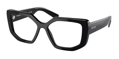 Prada Demo Cat Eye Ladies Eyeglasses Pr A04vf 1ab1o1 55 In Black