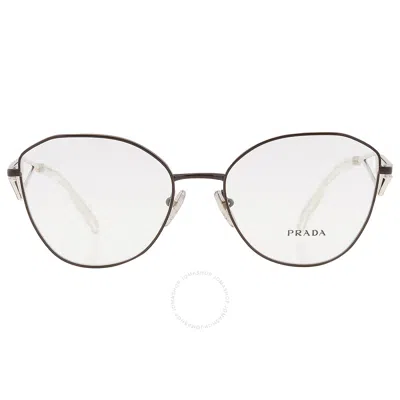 Prada Demo Irregular Ladies Eyeglasses Pr 52zv 1ab1o1 55 In White