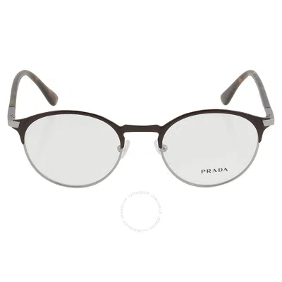 Prada Demo Phantos Men's Eyeglasses Pr 58yv 02q1o1 50 In Black