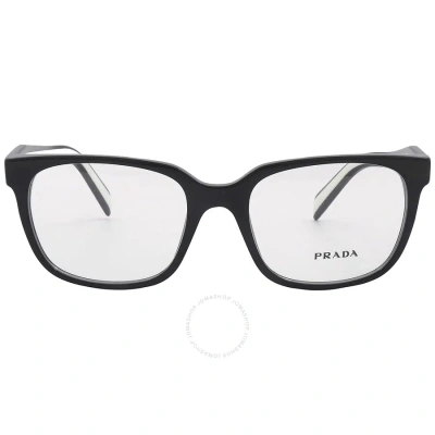 Prada Demo Rectangular Ladies Eyeglasses Pr 17zv 1ab1o1 52 In N/a