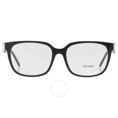 Prada Demo Rectangular Ladies Eyeglasses Pr 17zvf 1ab1o1 55 In Black