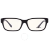 Prada Demo Rectangular Men's Eyeglasses Pr 18zvf 1ab1o1 57 In Black