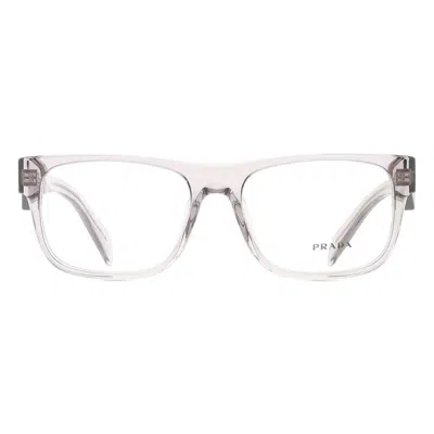Prada Demo Rectangular Men's Sunglasses Pr 22zv 16z1o1 55 In White