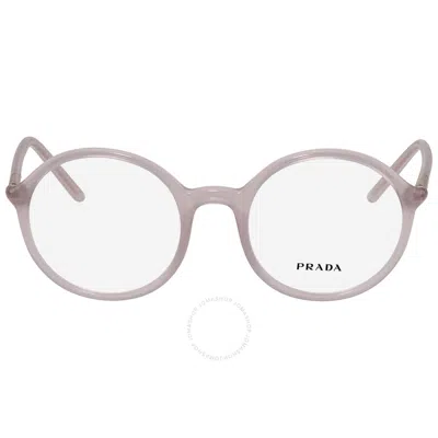 Prada Demo Round Ladies Eyeglasses Pr 09wv Twh1o1 50 In Neutral
