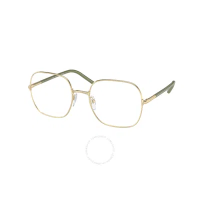 Prada Demo Square Ladies Eyeglasses Pr 56wv Zvn1o1 54 In Gold