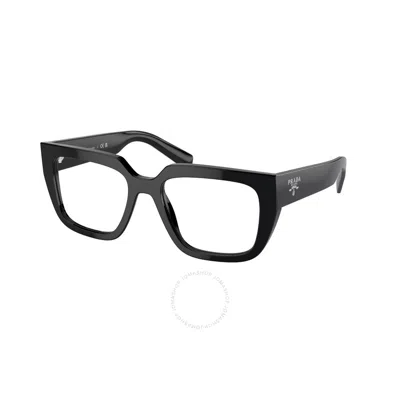 Prada Demo Square Ladies Eyeglasses Pr A03v 16k1o1 52 In Black