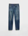 Prada Selvedge-jeans Mit Geradem Bein In Blue
