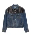 Prada Womens Blue Bleached Relaxed-fit Denim Jacket Xs In Blue