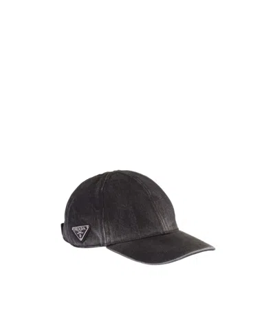 Prada Denim Baseball Cap