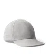 Prada Logo Baseball Cap In Gray