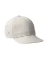 Prada White Textured Baseball Hat In White