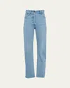 Prada High-rise Straight Jeans In Sky
