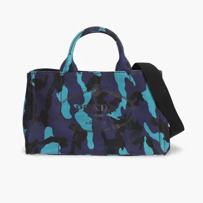 Prada Denim Canapa Tote Bag