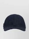Prada Denim Cap Baseball Curved Brim In Blue