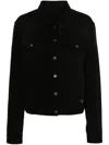 Prada Denim Jacket In Black