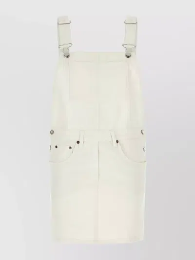 PRADA DENIM DUNGAREES DRESS ADJUSTABLE STRAPS
