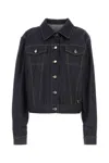 Prada Triangle Logo Denim Jacket