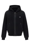 Prada Denim Jacket In Black