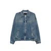 Prada Long-sleeved Denim Jacket In Blue